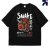 Snake Anime Drop Shoulder Tshirt